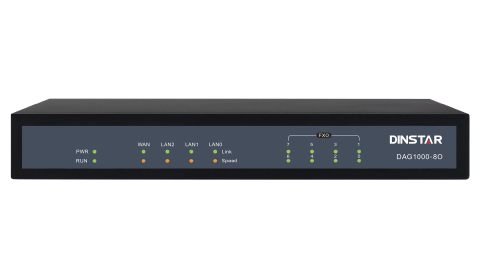 Analog VoIP Gateway Dinstar DAG1000-8O